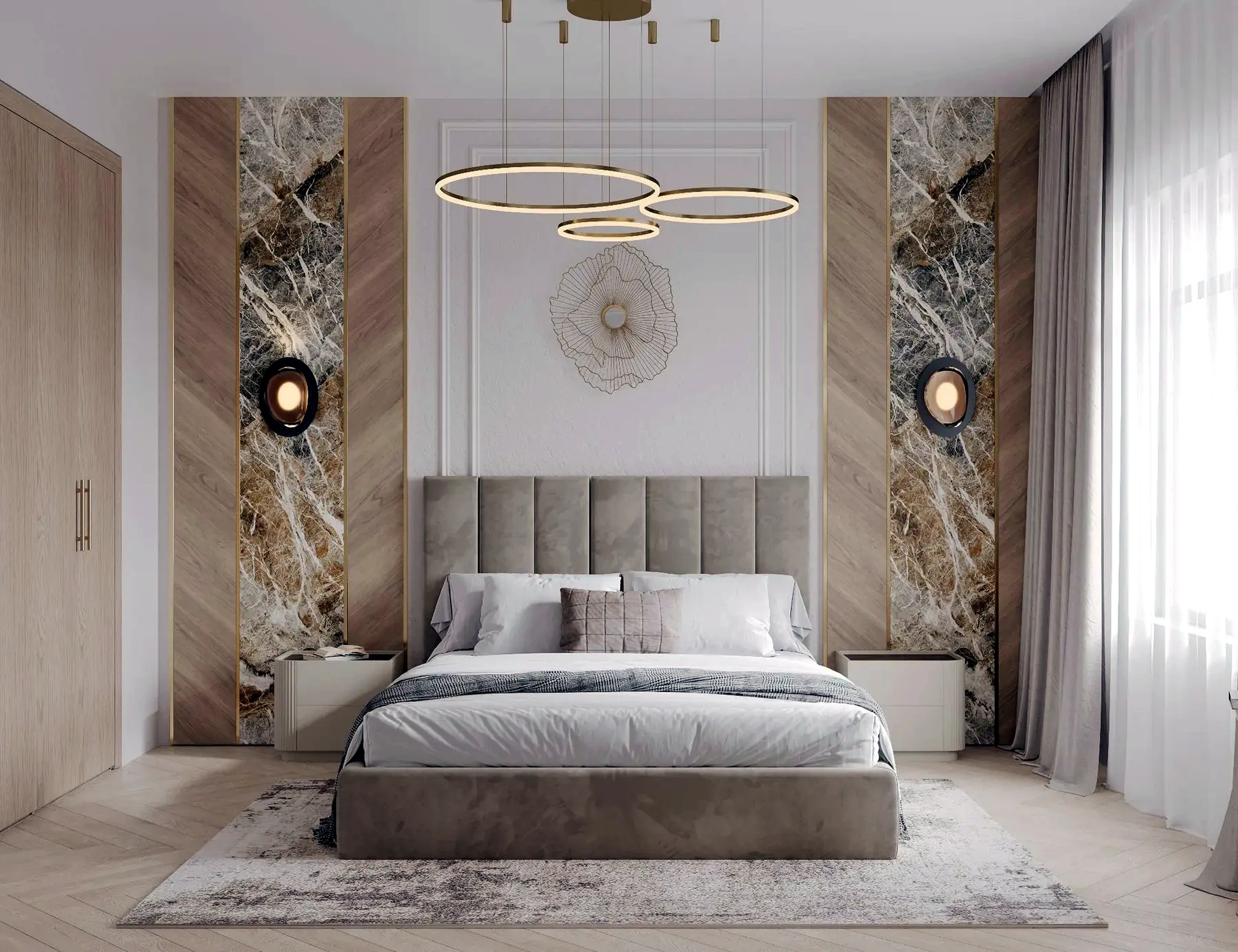 Custom master bedroom interior design